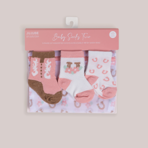 3-Pack Soft Durable Baby Socks Set - Bloomin' Boot