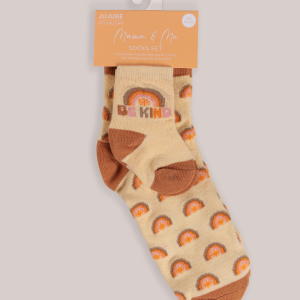 Mama & Me Matching Socks Set - Be Kind Rainbows