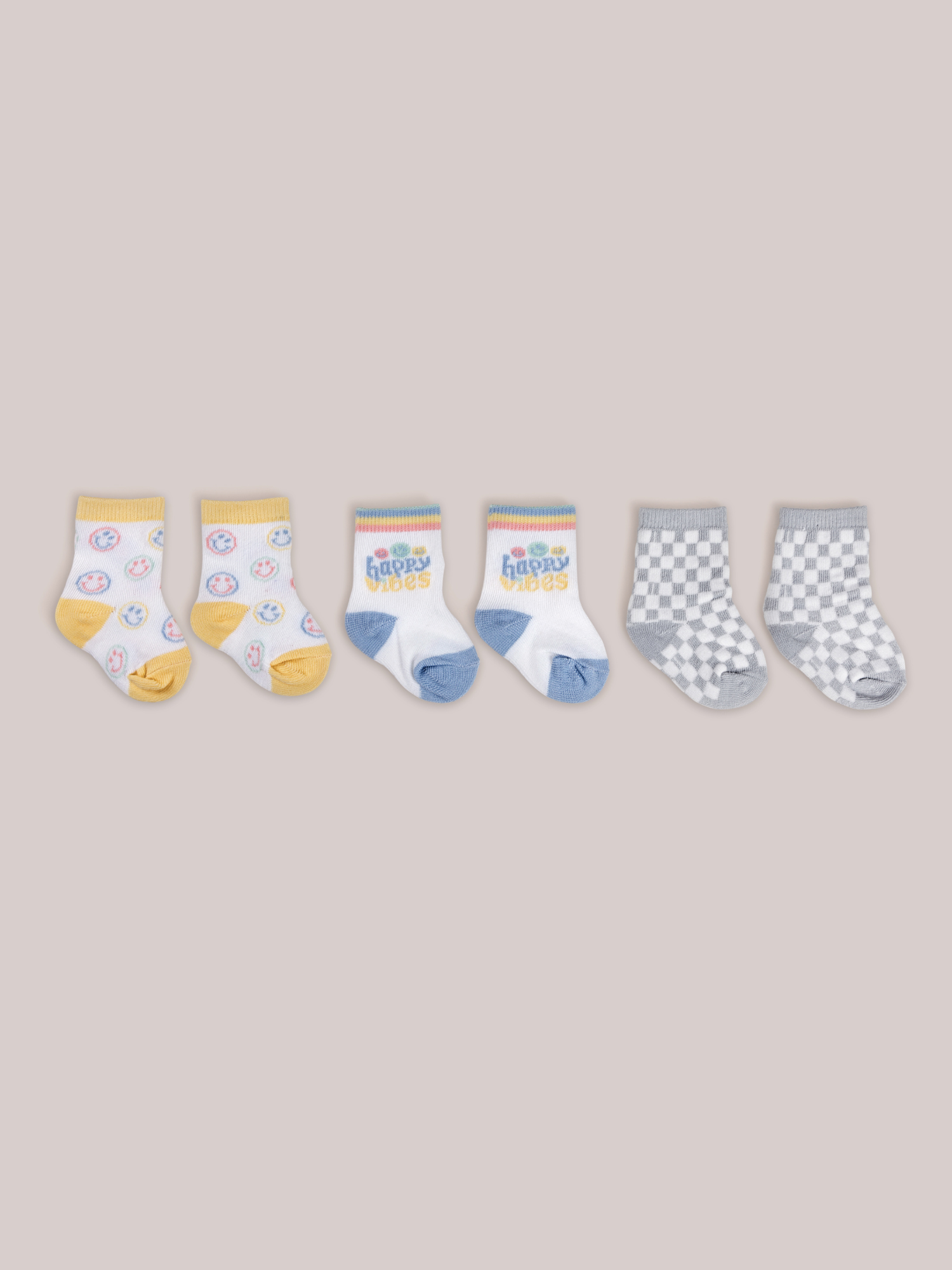 3-Pack Soft Durable Baby Socks Set - Happy Baby Vibes - Image 3