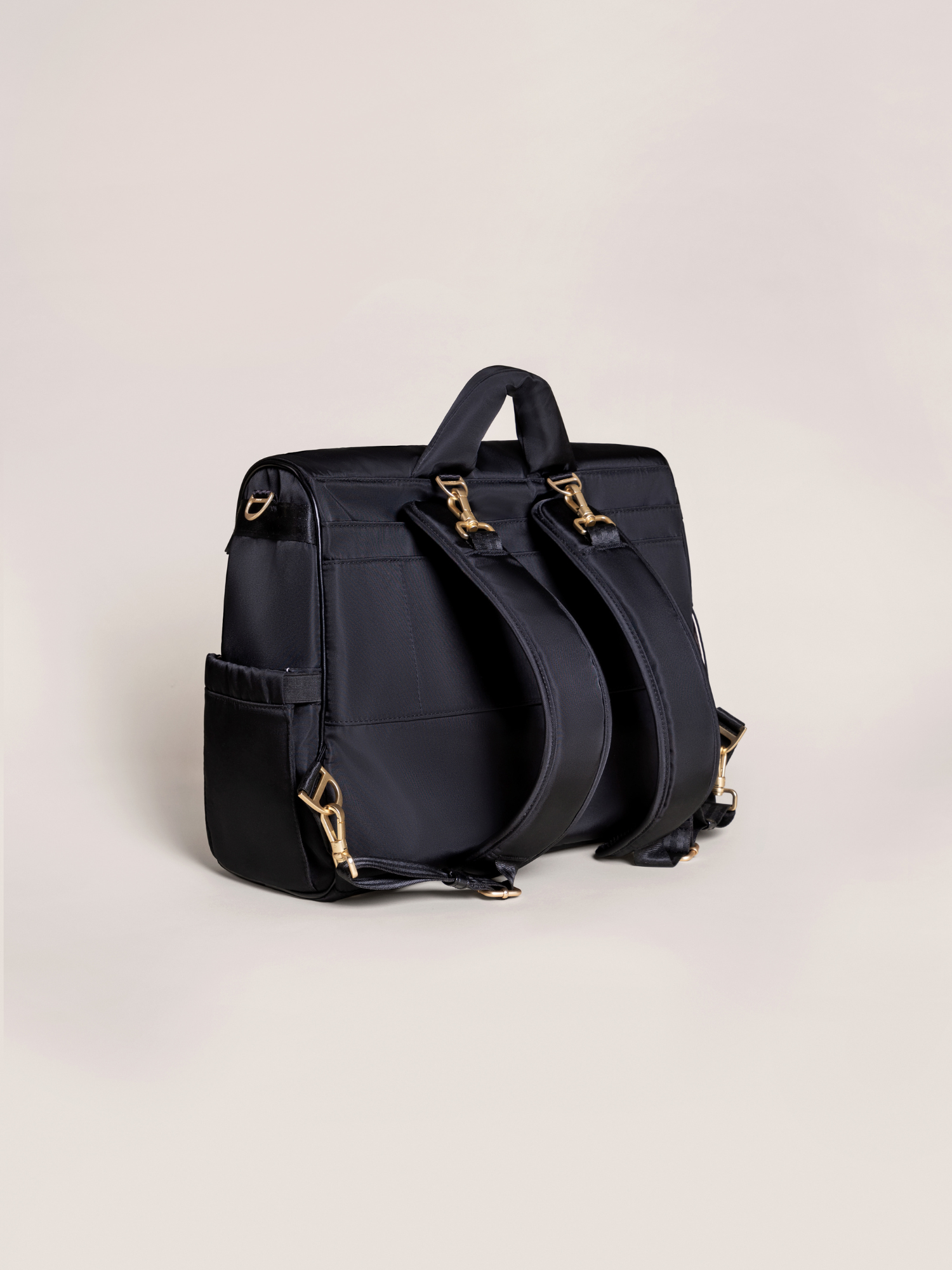 Satchel Diaper Bag - Black - Image 3