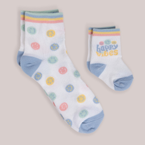 Mama & Me Matching Socks Set - Happy Baby Vibes