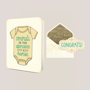 Itty Bitty Human Deluxe Greeting Card