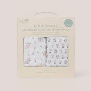 2-Pack Square Swaddle Blanket Set - Bunny Hollow