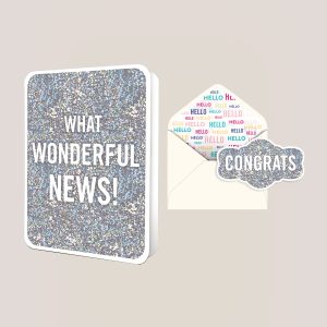 What Wonderful News! Deluxe Greeting Card