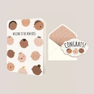 Welcome to the New Boss Deluxe Greeting Card
