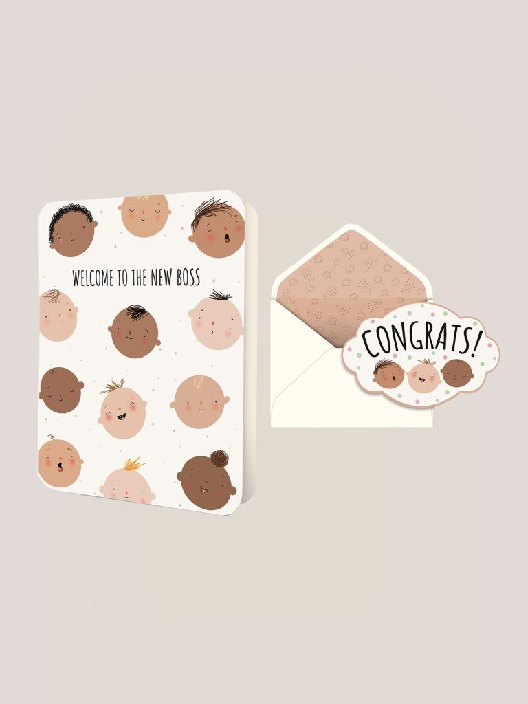 Welcome to the New Boss Deluxe Greeting Card