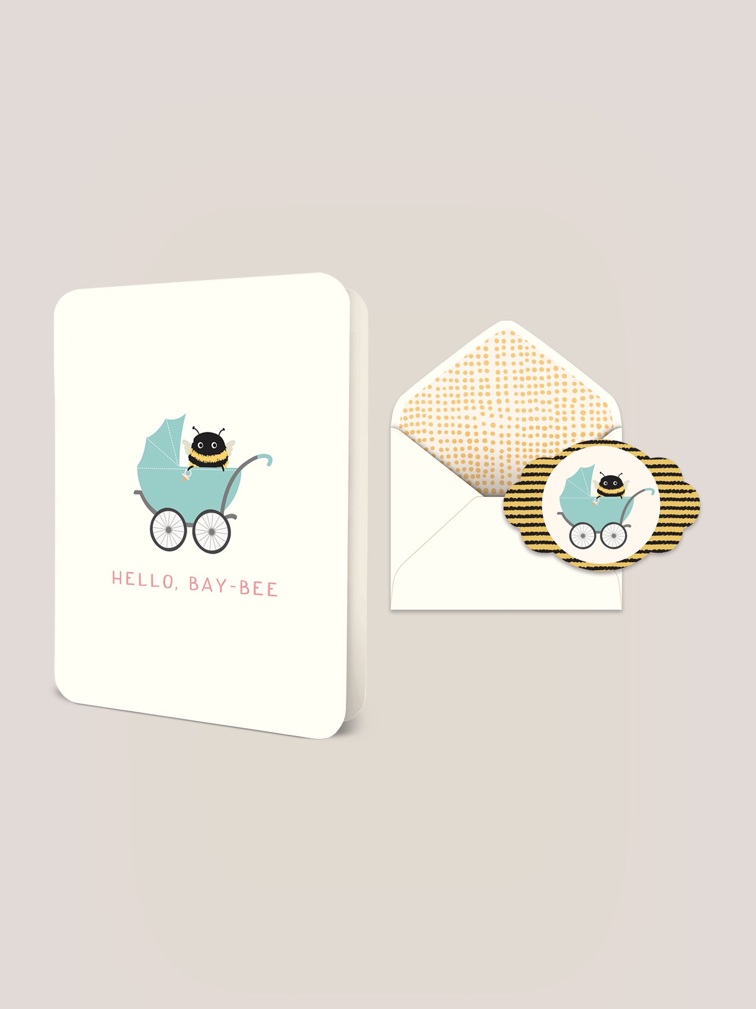 Hello. Bay-Bee Deluxe Greeting Card