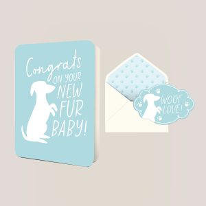 Fur Baby Deluxe Greeting Card