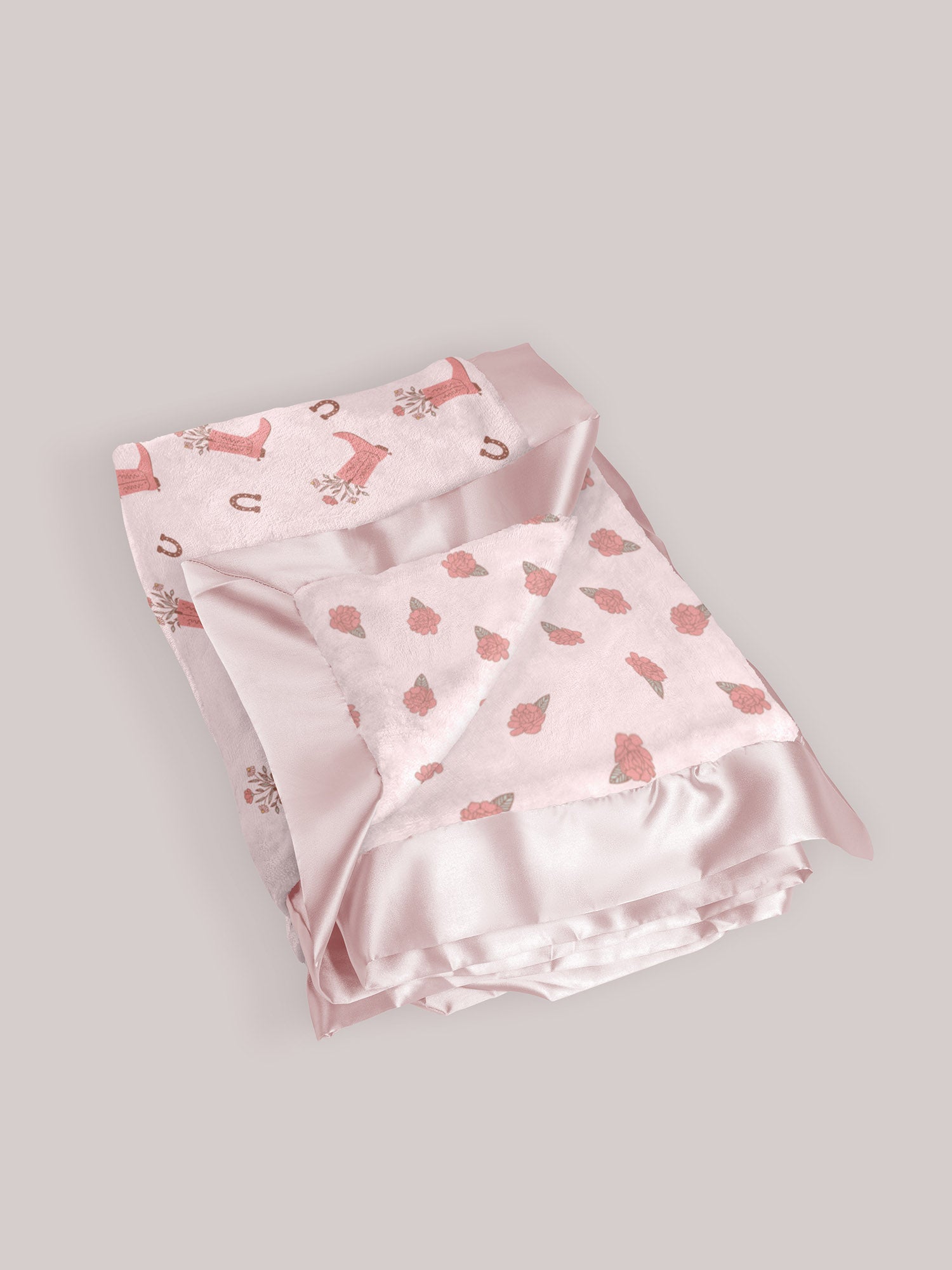 Ultra-Soft Thick Reversible Baby Blanket - Bloomin' Boot - Image 3