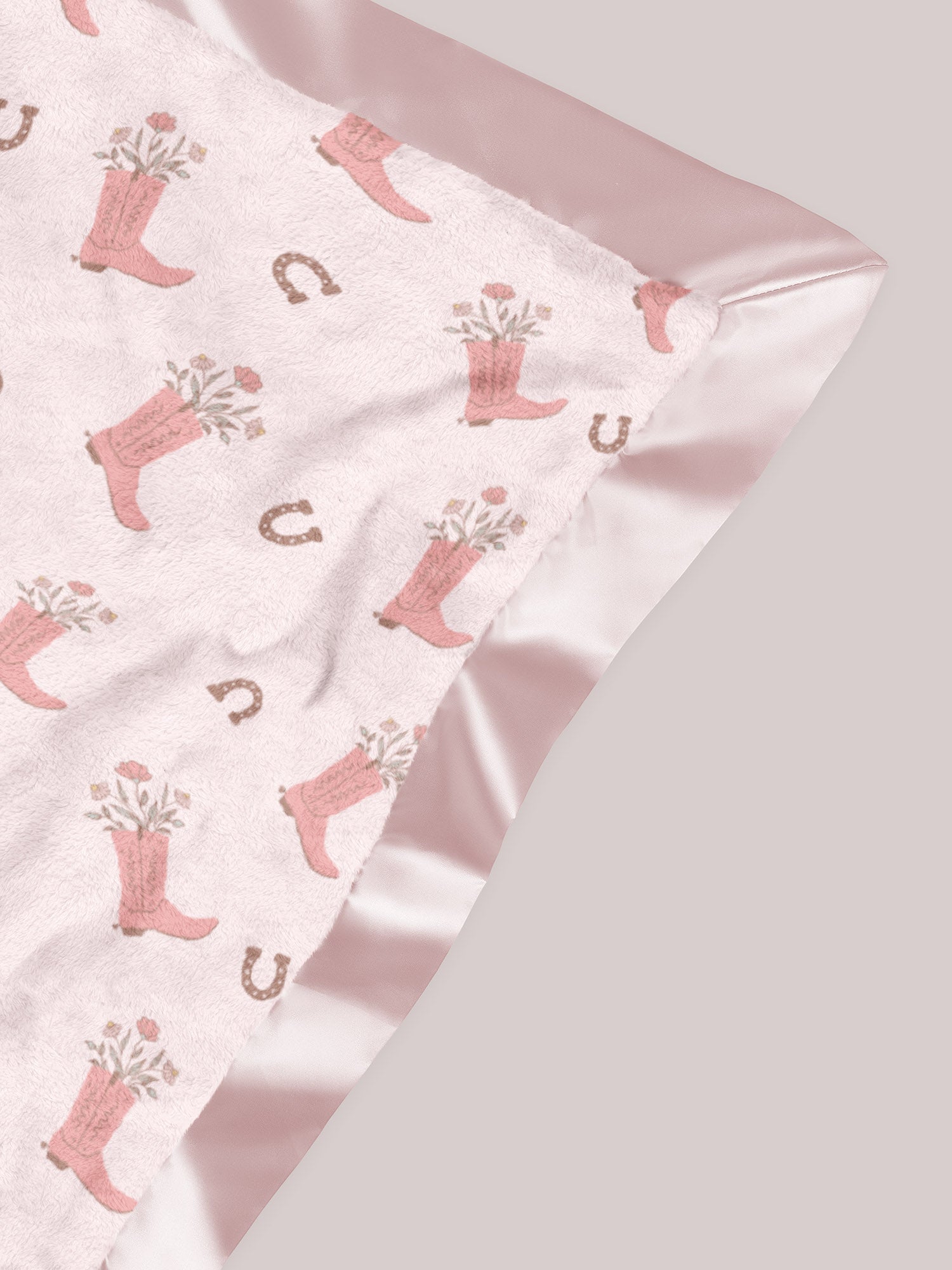 Ultra-Soft Thick Reversible Baby Blanket - Bloomin' Boot - Image 5