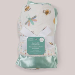Ultra-Soft Thick Reversible Baby Blanket - Love Bug