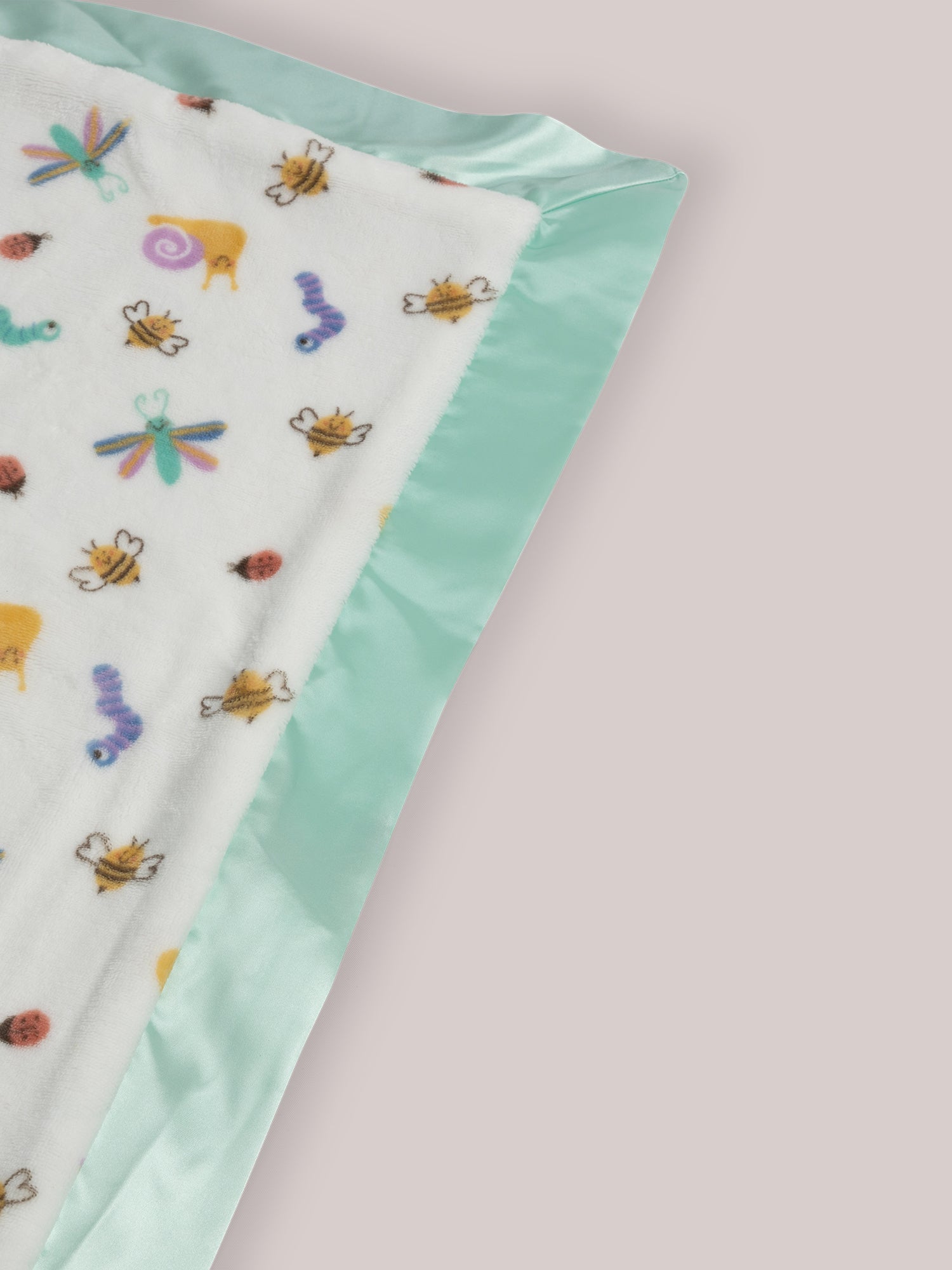 Ultra-Soft Thick Reversible Baby Blanket - Love Bug - Image 4