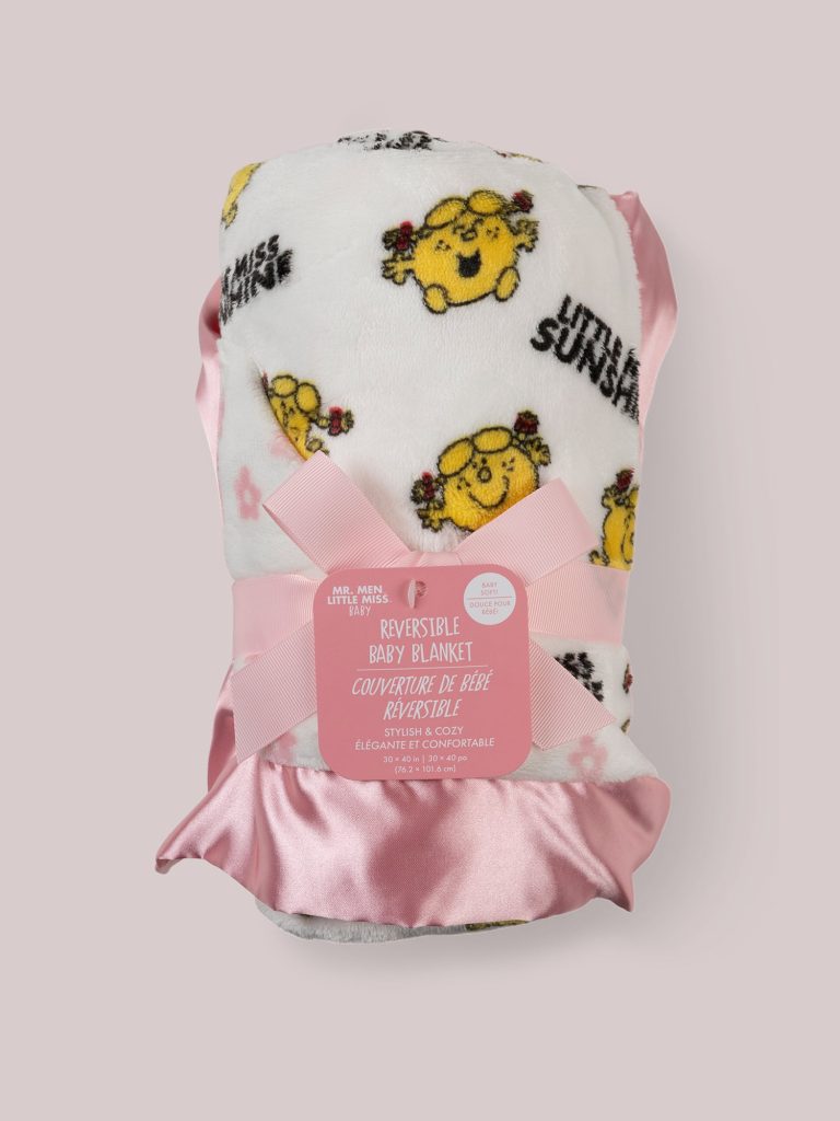 Ultra-Soft Thick Reversible Baby Blanket - Little Miss Sunshine&trade;