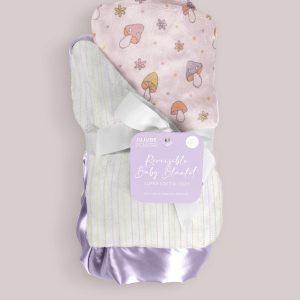 Ultra-Soft Thick Reversible Baby Blanket - Mushy Love