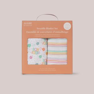 2-Pack Square Swaddle Blanket Set - Bonjour B??b??