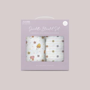 2-Pack Square Swaddle Blanket Set - Mushy Love