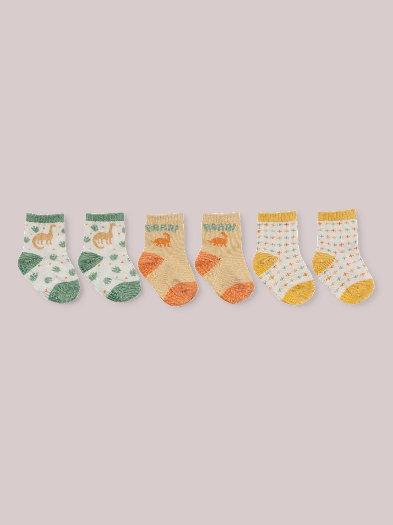 3-Pack Soft Durable Baby Socks Set - Roarsome - Image 3