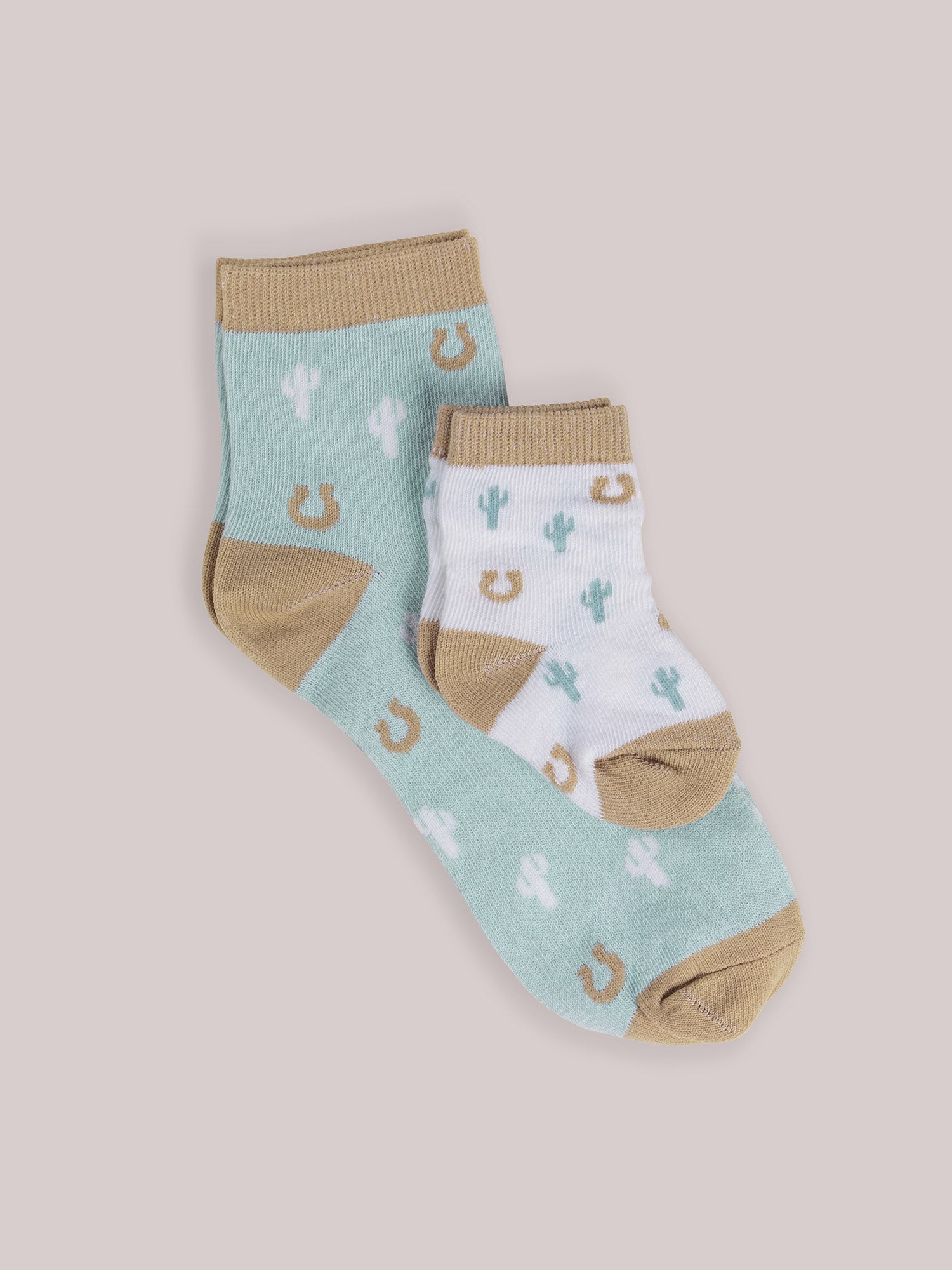Mama & Me Matching Socks Set - Howdy Partner Blue - Image 2