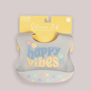 Silicone Bib - Happy Baby Vibes
