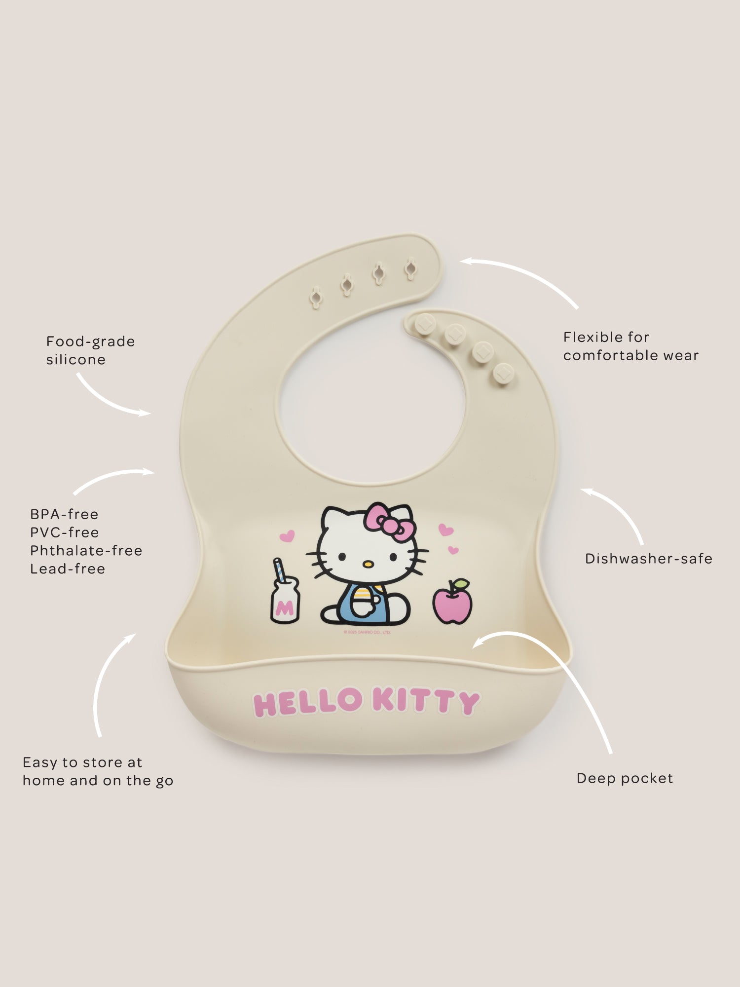 Hello Kitty? Silicone Bib - Image 5
