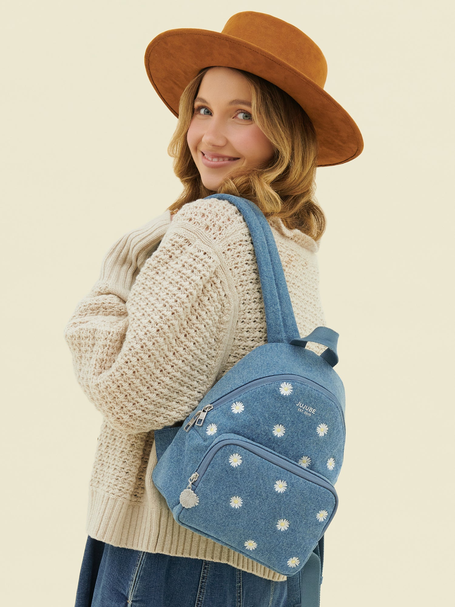 Everyday Mini Backpack - Denim & Daisies - Image 2