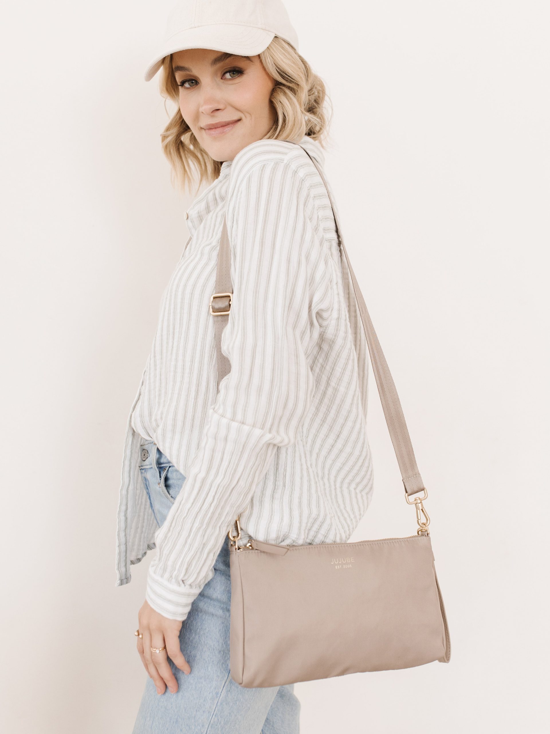 3-Piece Pouch Clutch Purse Set - Taupe - Image 8