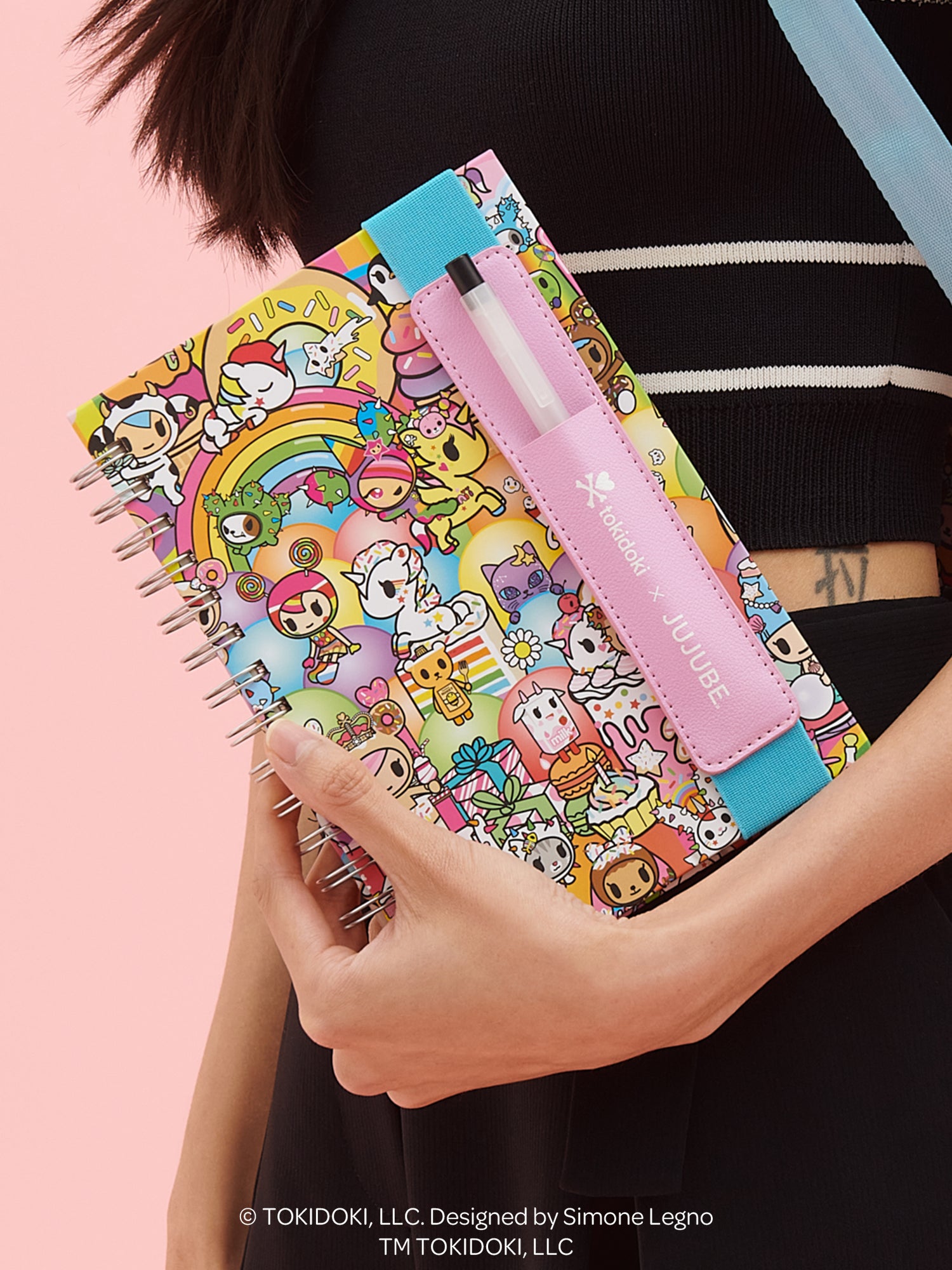 tokidoki Spiral Oliver Notebook with Reusable Pen Pocket - 20th Anniversary Celebration - Image 2