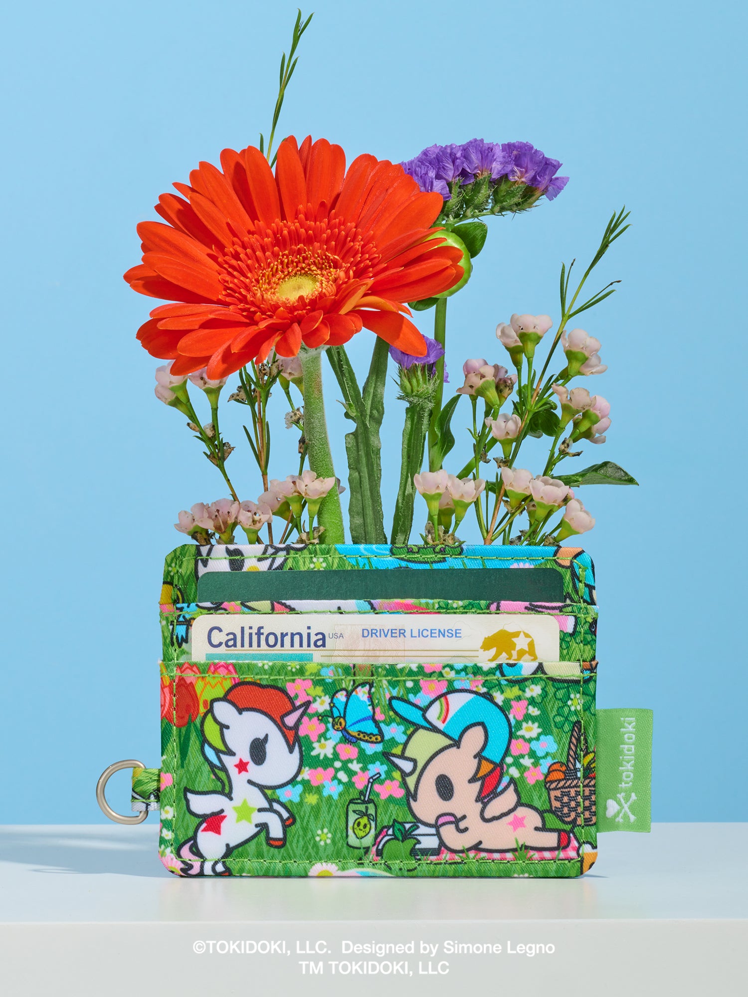 tokidoki Be Charged Card Case - Meadow Blooms - Image 2