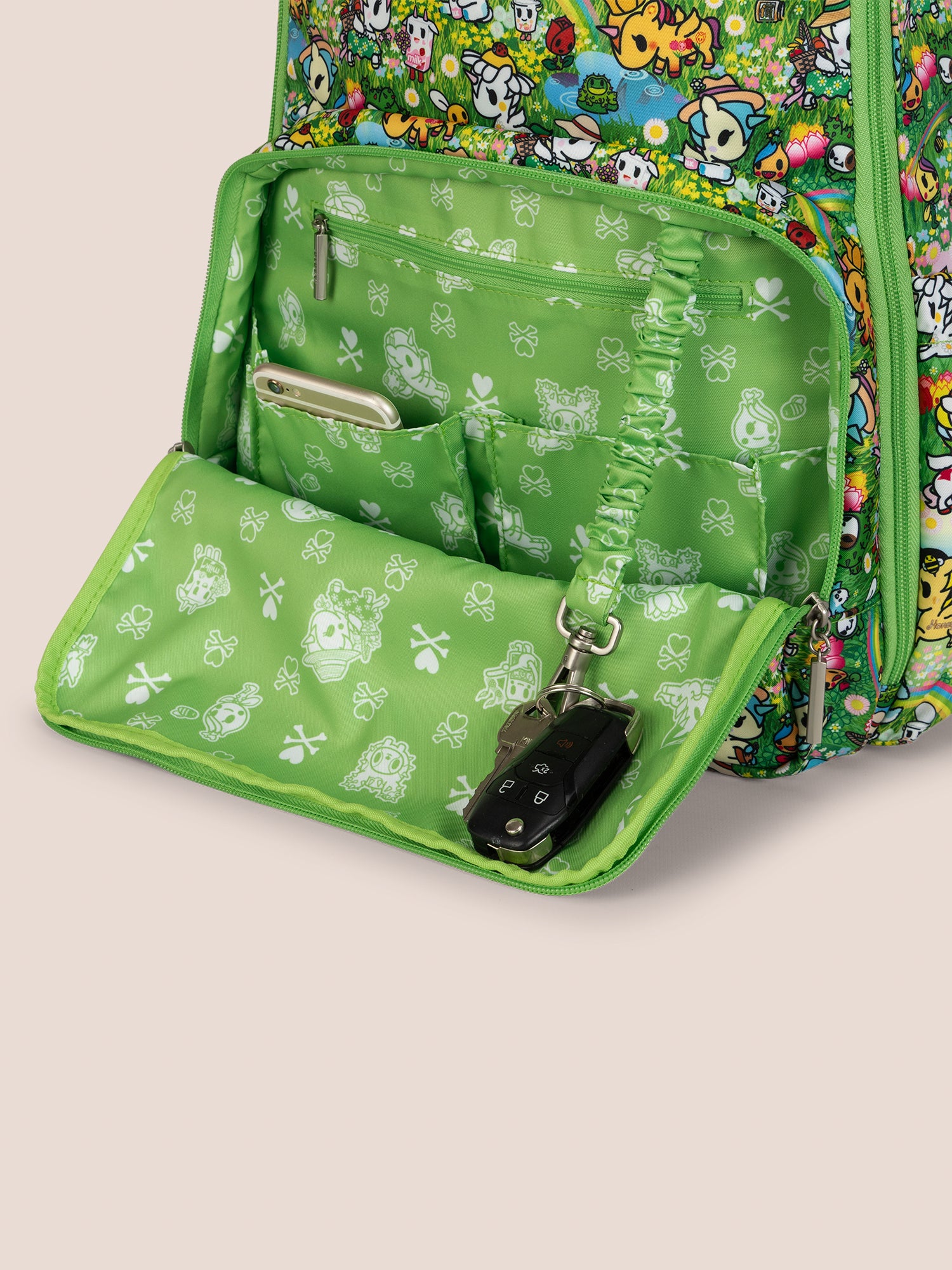 tokidoki Zealous Diaper Bag Backpack - Meadow Blooms - Image 5