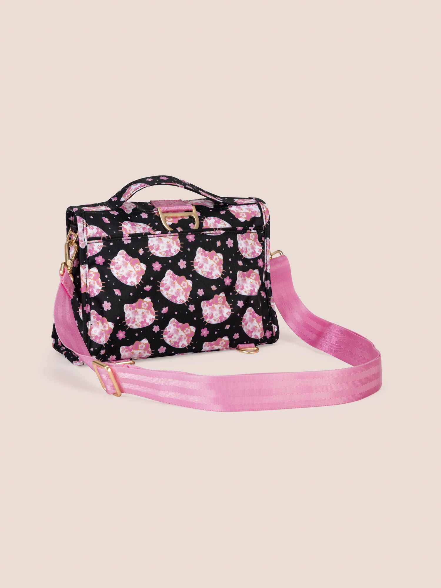 Hello Kitty? ?? JuJuBe Cherry Blossoms Bestie Small Messenger Handbag. Backpack ?? Black and Pink - Image 5