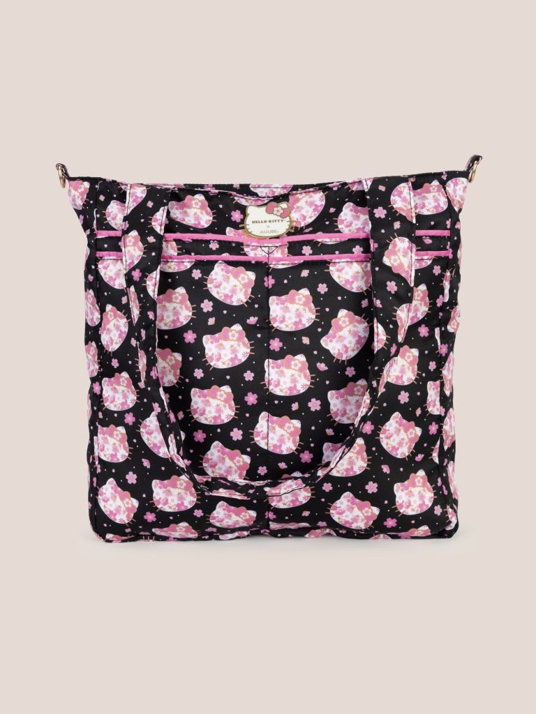 Hello Kitty? ?? JuJuBe Cherry Blossoms Be Light Diaper Bag Tote ?? Black and Pink