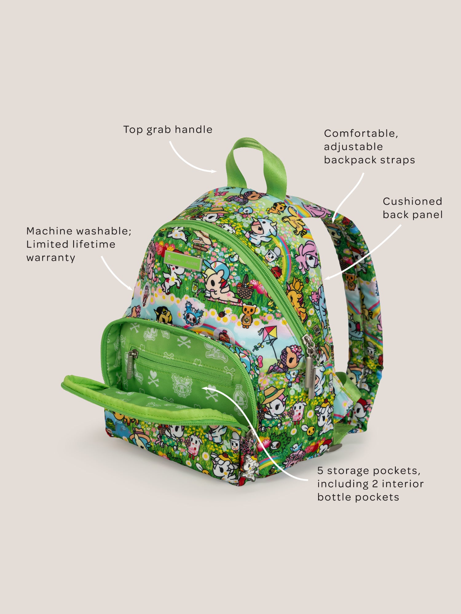 tokidoki Everyday Mini Backpack - Meadow Blooms - Image 7
