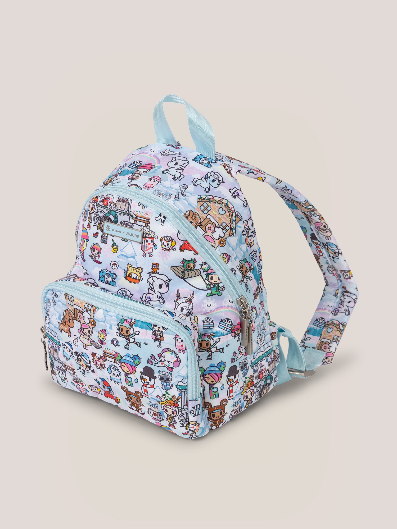 tokidoki Snow Day Everyday Mini Small Diaper Bag Backpack ?? Ice Blue - Image 4