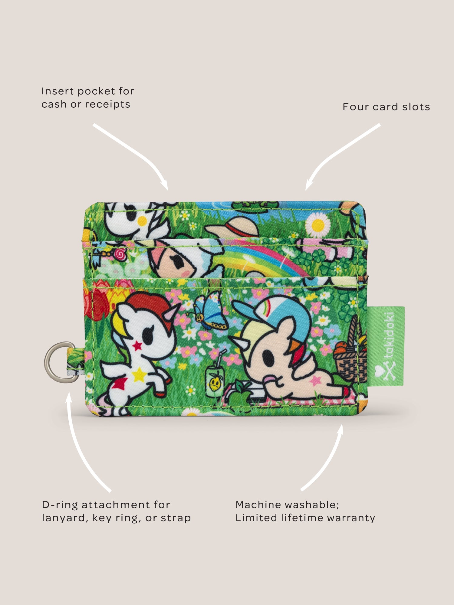 tokidoki Be Charged Card Case - Meadow Blooms - Image 5