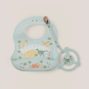 Bib and Teether Baby Bundle - Roarsome